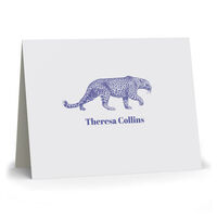 Vintage Leopard Folded Note Cards