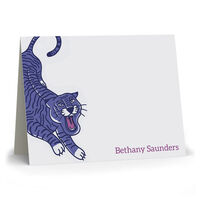 Purple Tiger Folded Note Cards