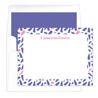 Brushed Border Flat Note Cards