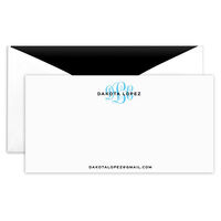 Pop of Color Monogram Monarch Cards