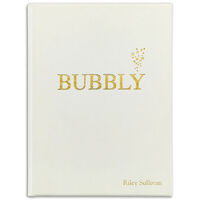 Bubbly Personalized White Leather Book