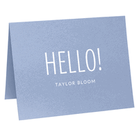 Cheerful Greetings Folded Shimmer Note Cards