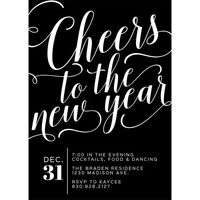 Cheers To The New Year Invitations