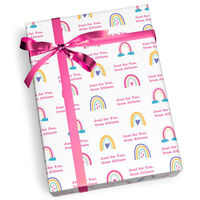 Rainbows Personalized Gift Wrap