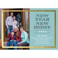 New Year New Home Photo Announcements