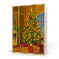 Candlelit Christmas Tree Folded Holiday Cards