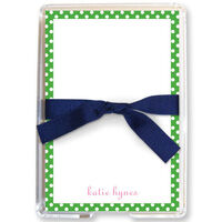 Green Dot Memo Sheets in Holder