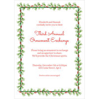 Greenery Border Invitations