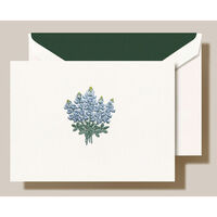 Bluebonnets Boxed Folded Note Cards - Hand Engraved