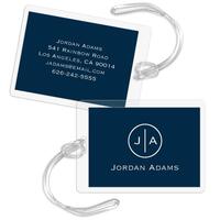 Circle Initials Luggage Tags