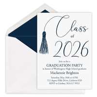 Class of Tassel Graduation Invitations