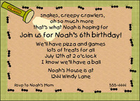 Noah's Camping Invitations