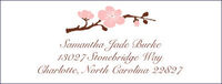 Pink Blossom  Address Labels