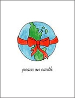 Peace On Earth Holiday Note Cards with Inside imprint