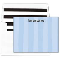 Blueberry Stripes Flat Note Cards