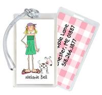 Customized Two Character Luggage Tags
