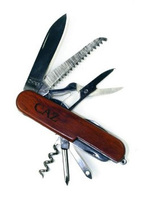 Monogrammed Wood Pocket Knife