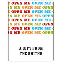 Open Me Large Gift Stickers