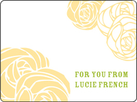 Butter Rose Large Gift Stickers