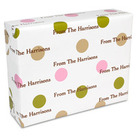 New Summer Dots Personalized Gift Wrap
