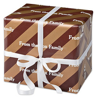 Caramel Crunch Personalized Gift Wrap