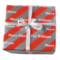 Peppermint Ice Personalized Gift Wrap