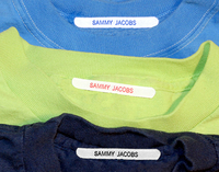 Single Line Iron-On Clothing Name Labels