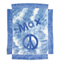Personalized Blue Peace Car Seat Blanket