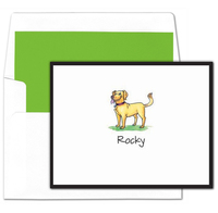 Yellow Lab Foldover Note Cards