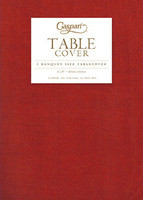 Red Linen Look Banquet Tablecover