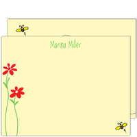 Little Miss Bee Flat Note Cards