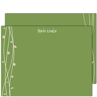 Maria Louise Green Flat Note Cards