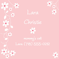 Chantal Marie Pink Calling Cards