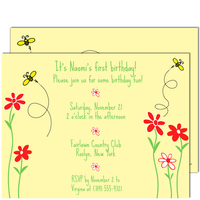 Little Miss Bee Invitations
