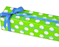 Preppy Dot Lime Everyday Personalized Gift Wrap