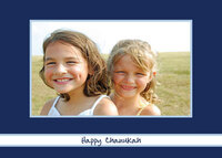 Blue Holiday Wishes Photo Cards