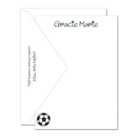 Soccer Ball Flat Note Cards
