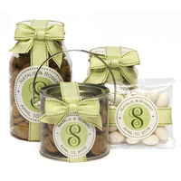Initial with Your Text Favors or Gifts in Choice of Your Colors