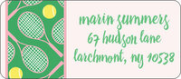 Tennis Return Address Labels