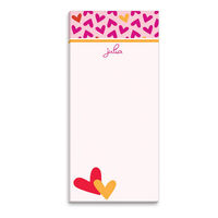 Pink Hearts List Notepads