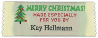 Merry Christmas Woven Clothing Labels