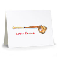 Baseball Folded Note Cards