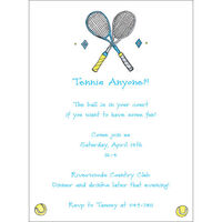 Tennis Anyone Invitations