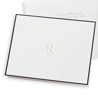 One Initial Foldover Note Cards