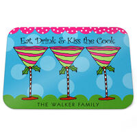 Christmas Martinis Glass Cutting Boards