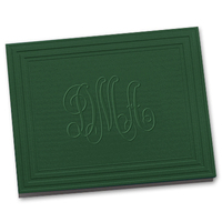 Pine California Classic Frame Monogram Note Cards with Triple Thick Stock