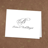 Watermark Foldover Note Cards