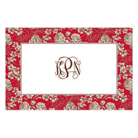 Red Floral Toile Placemats