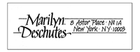 Marilyn Calligraphy Return Address Labels