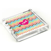 Multi Chevron Crystal Paperweight by Jonathan Adler